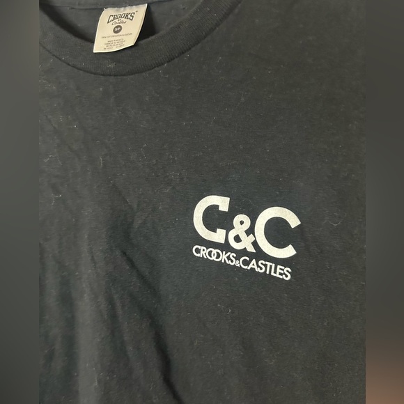 Crooks and Castles, size S, long sleeve, graphic on front and across lower back - Picture 3 of 5